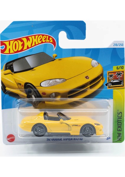 1/64 Ölçek Tekli Regular Arabalar HTC24 Hw Exotics / '92 Dodge Viper Rt/10