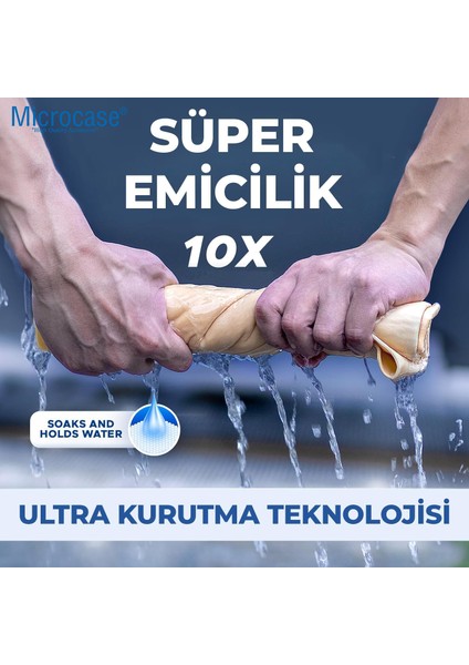 Sentetik Mikrofiber Güderi Oto Kurulama Bezi Araç Cam Kaporta Temizlik Bezi 50X70 1 Adet - AL4873