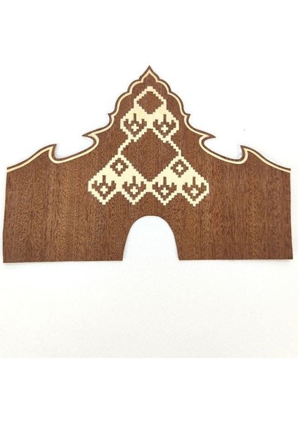 Maun Zemin Kaplama Beyaz Kontürlü Kilim Motifli Kaplama
