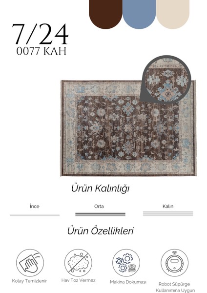 Makina Halısı Agnello Halı7/24 0077 Kah fiyatları