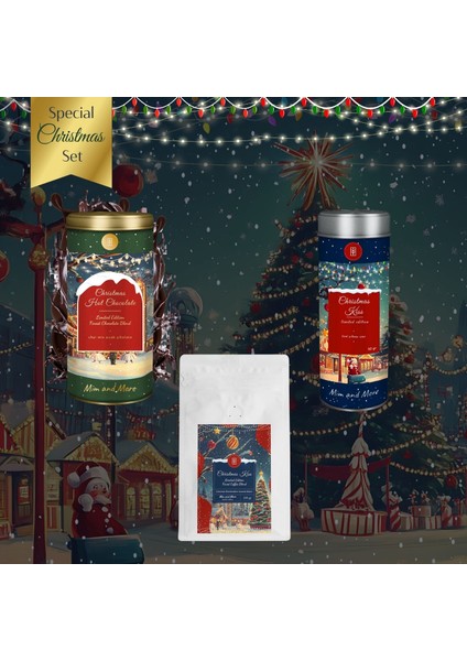 Christmas Kiss 2024 Set - Hot Chocolate, Coffee, Tea Set