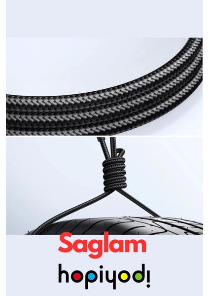 Star-Light Kopmayan Halat 100W Pd 5A Hızlı Şarj Data ve Kablosu Type-C To Type-C 1.2 Metre Siyah