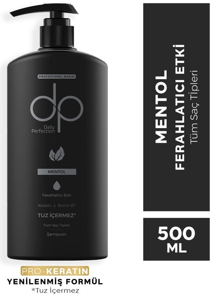 Şampuan Mentol Ferahlatıcı Etki 500 ml X 4 Adet