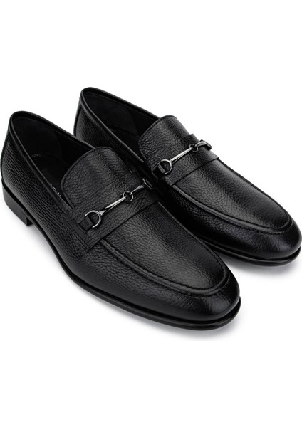 Erkek Deri Siyah Floter Loafer Ayakkabı 01 2228 Erk Ayk SK24-25 Sıyah Fltr fiyatları