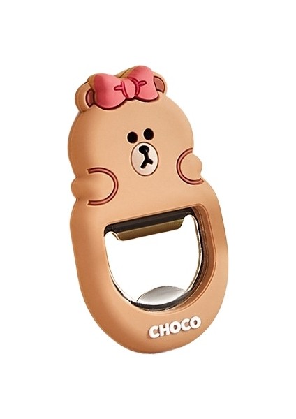 Kahverengi Ayı Şişe Açacağı Paslanmaz Çelik Şişe Açacağı Manyetik Buzdolabı Magnet (Yurt Dışından)