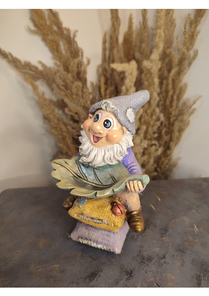 Minder Figürlü Gnome Şans Cücesi Dekoratif Obje & Biblo