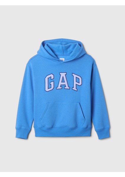 Erkek Çocuk Mavi Gap Logo Relaxed Fleece Sweatshirt