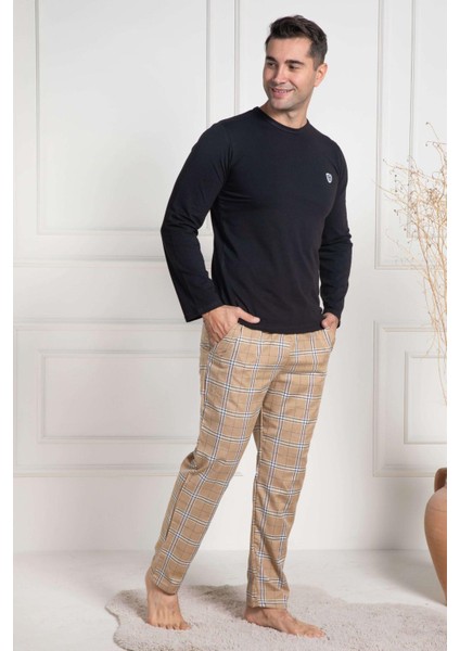 Mecit 3053 Siyah Ekoseli Erkek Büyük Beden Pijama Takımı fiyatları