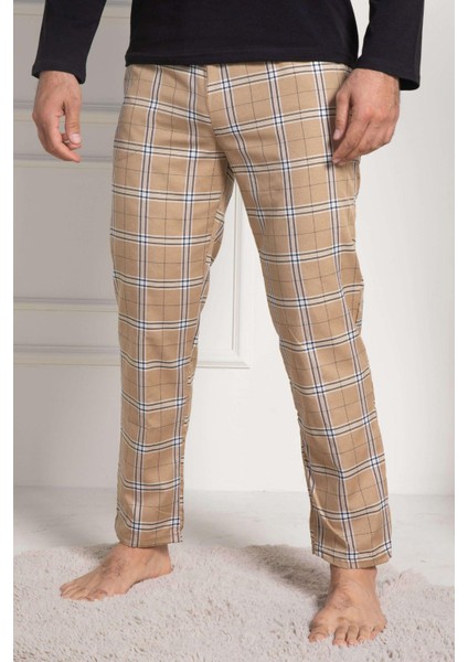 Mecit 3053 Siyah Ekoseli Erkek Büyük Beden Pijama Takımı fırsatları