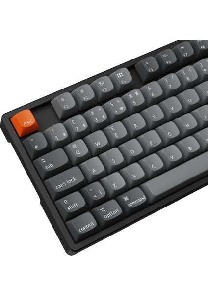K8 Max %80 Tkl Rgb Türkçe Red Switch Kablosuz Alüminyum Çerçeve Karbon Siyah Mekanik Klavye