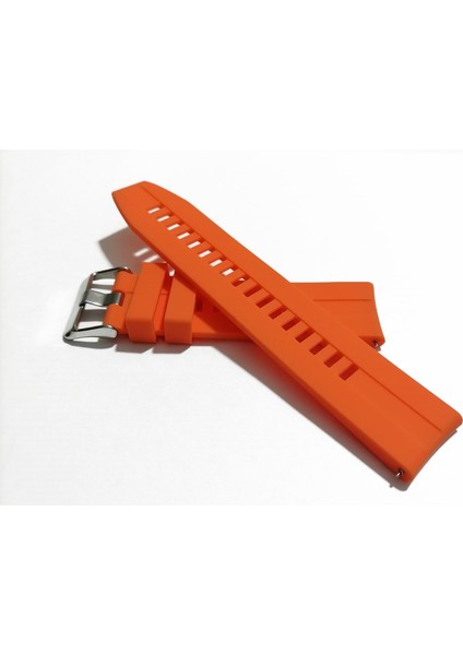 Akıllı Saat Kordonu Akıllı Pimli Silikon 22 mm (74 ) Oranj Renk