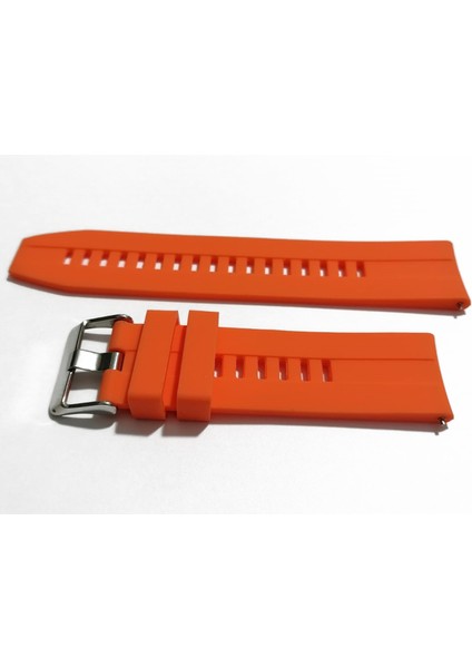 Akıllı Saat Kordonu Akıllı Pimli Silikon 22 mm (74 ) Oranj Renk fiyatları
