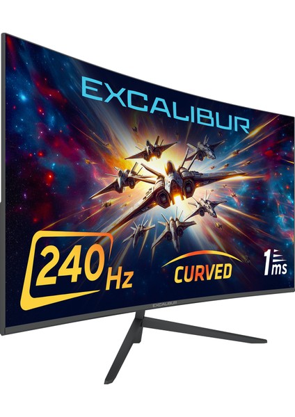 Excalibur M.E315FHD-G 31.5" 240HZ 1ms 300NIT (Hdmı+Display) Curved Freesync + G-Sync Fhd LED Monitör