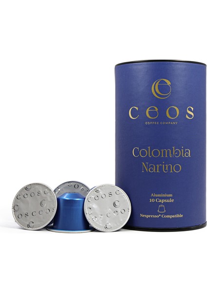 Colombia Narino Coffee( 10 Adet Nespresso Uyumlu Aluminium Kapsül Kahve)