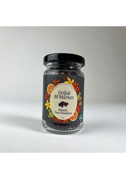 Organik Tane Karabiber 55 gr