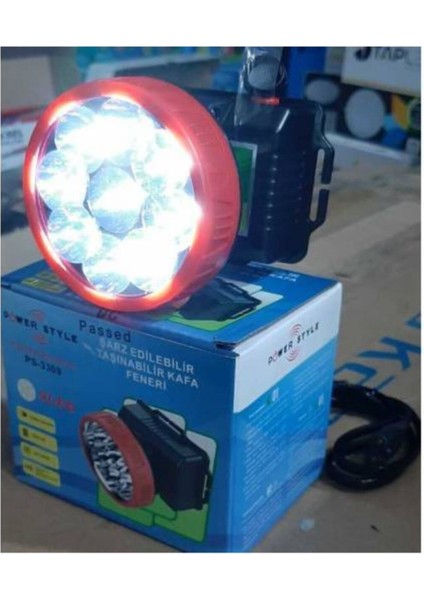 PS-3309 9 Ledli Çok Ledli Şarjlı LED Kafa Feneri