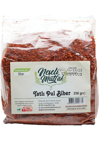 Kırmızı Pul Biber Tatlı 250 gr