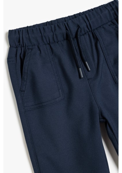 Jogger Pantolon Beli Bağlamalı Cepli