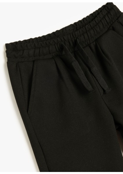 Beli Lastikli Cep Detaylı Basic Eşofman Altı