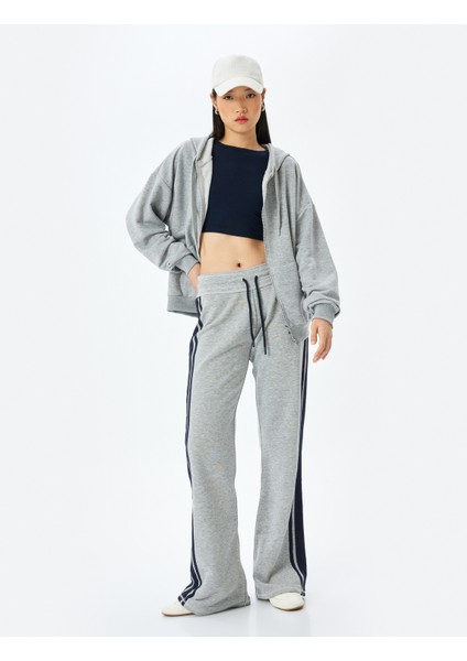 Fermuarlı Kanguru Cepli Oversize Kapüşonlu Sweatshirt