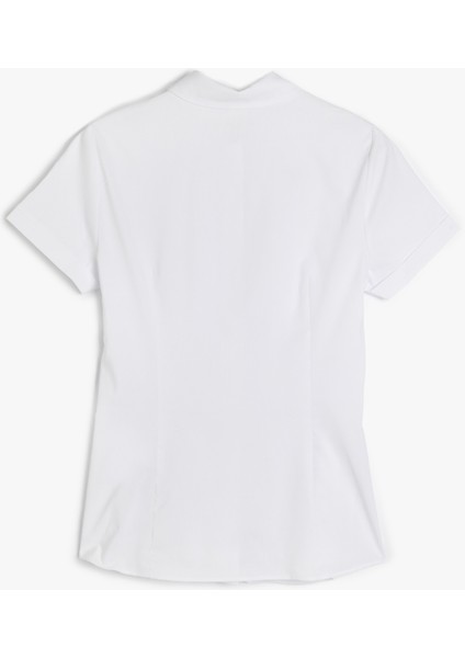 Slim Fit Klasik Yaka Kısa Kollu Gömlek