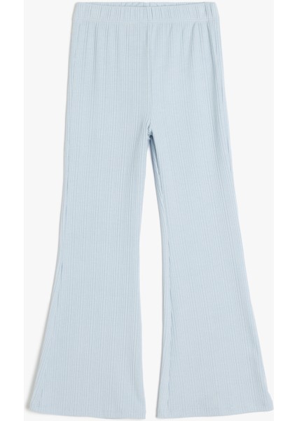 Beli Lastikli Basic Ispanyol Paça Pantolon