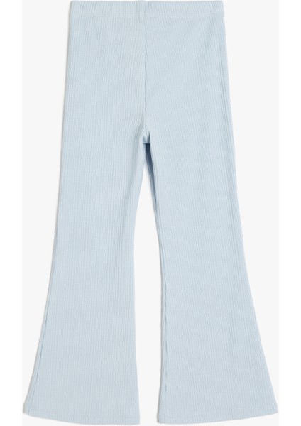 Beli Lastikli Basic Ispanyol Paça Pantolon