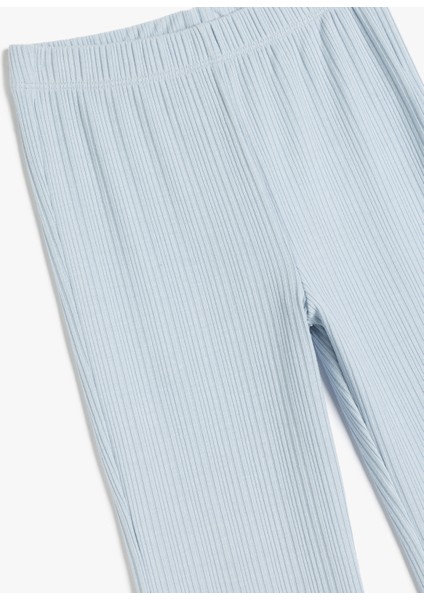 Beli Lastikli Basic Ispanyol Paça Pantolon