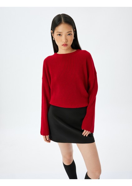 Uzun Kollu Bisiklet Yaka Triko Kazak fiyatları