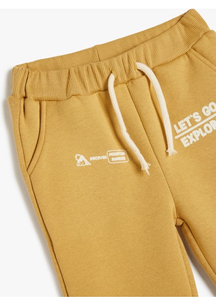 Baskılı Cep Detaylı Pamuklu Jogger Eşofman Altı modelleri