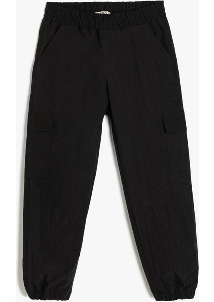 Beli Lastikli Cep Detaylı Jogger Pantolon