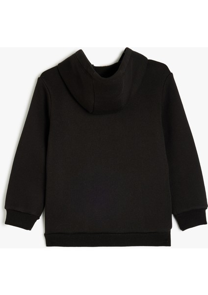 Kanguru Cepli Uzun Kollu Basic Kapşonlu Sweatshirt fiyatları