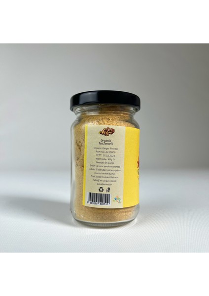 Organik Toz Zencefil 40 gr