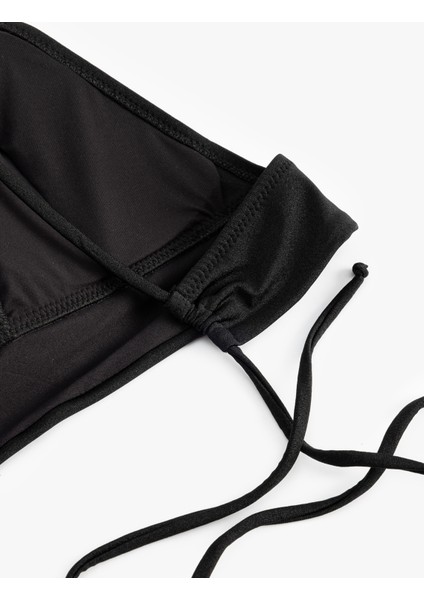 Arkası Bağlama Detaylı Bralet Bikini Üst