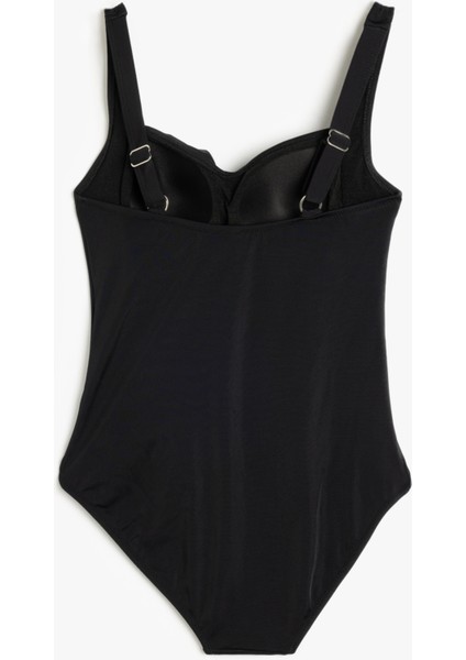 Kalp Yaka Drape Detaylı Mayo fiyatları