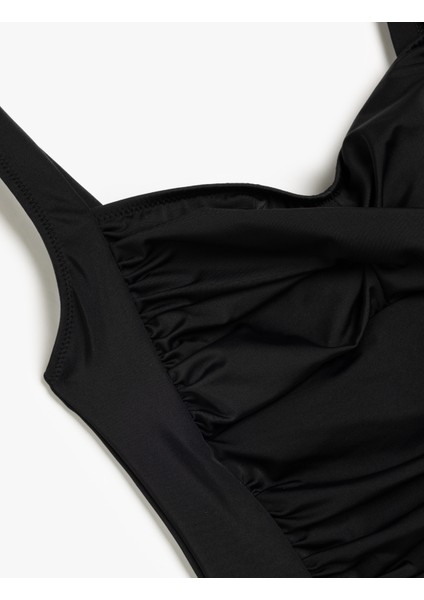 Kalp Yaka Drape Detaylı Mayo modelleri