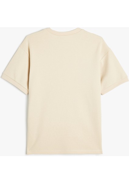 Oversize Basic T-Shirt Kısa Kollu Bisiklet Yaka Pamuklu