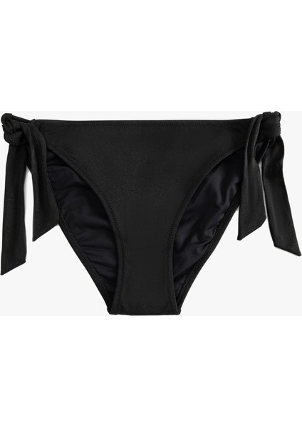 Yanları Bağlama Detaylı Düşük Bel Bikini Altı