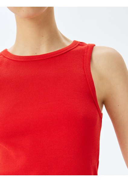 Bisiklet Yaka Kolsuz Slim Fit Basic Atlet