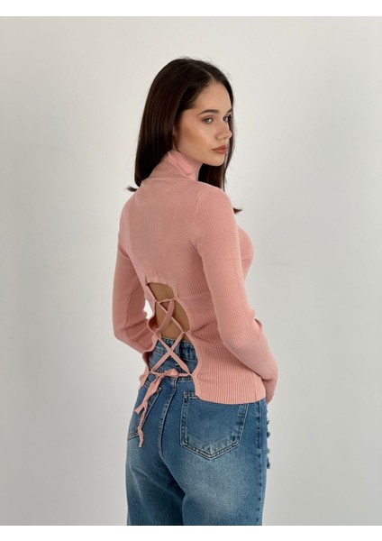 Uzun Kollu Long Sleeve Boğazlı Triko Kadın Kazak Women Knitwear modelleri