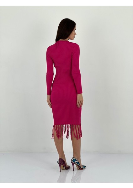 Uzun Kollu Kadın Maxi Triko Kazak Elbise Women Maxi Knitted Dress fırsatları