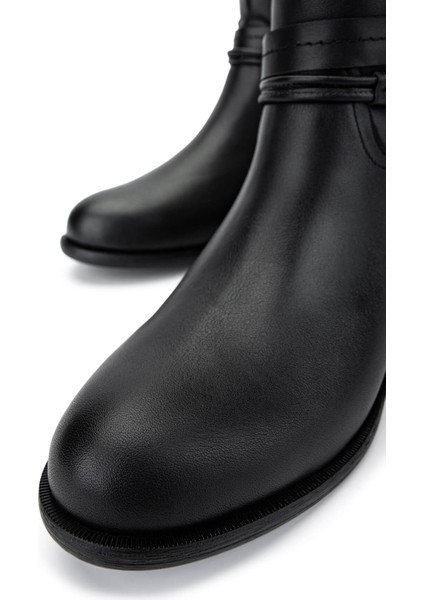 Kadın Deri Siyah Deri Klasik Çizme 1079 60 Bn Czm SK24-25 Sıyah Dr modelleri