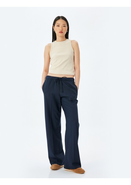 Bisiklet Yaka Kolsuz Slim Fit Basic Atlet