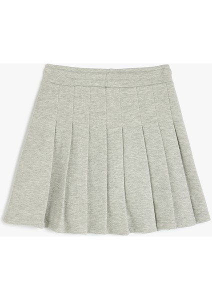 Beli Bağlamalı Kalın Piliseli Mini Etek fiyatları