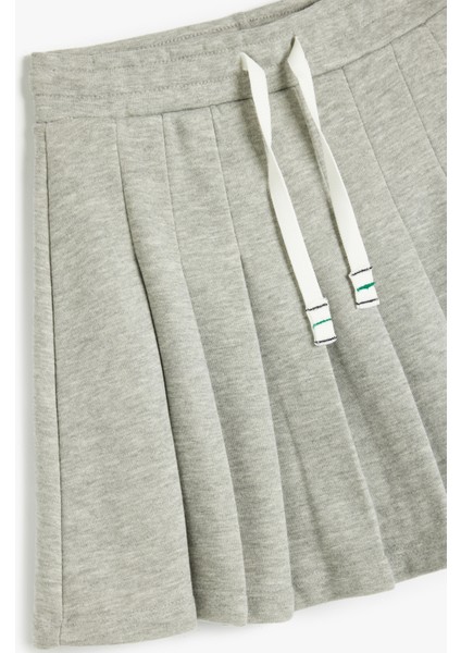 Beli Bağlamalı Kalın Piliseli Mini Etek modelleri