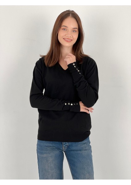 Uzun Kollu Long Sleeve V Yaka V-Neck Kadın Triko Kazak Women Knitwear modelleri