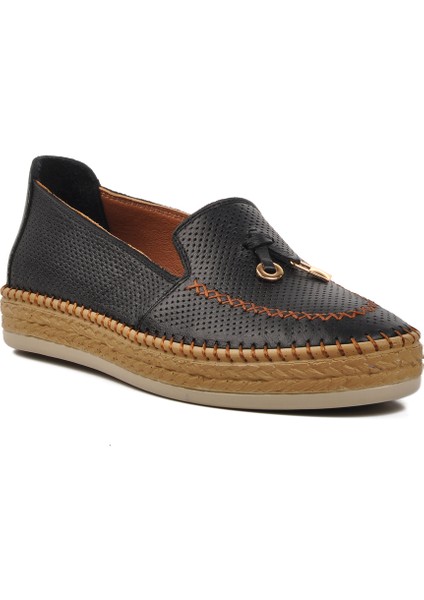 Siyah Kadın Loafer Ayakkabı
