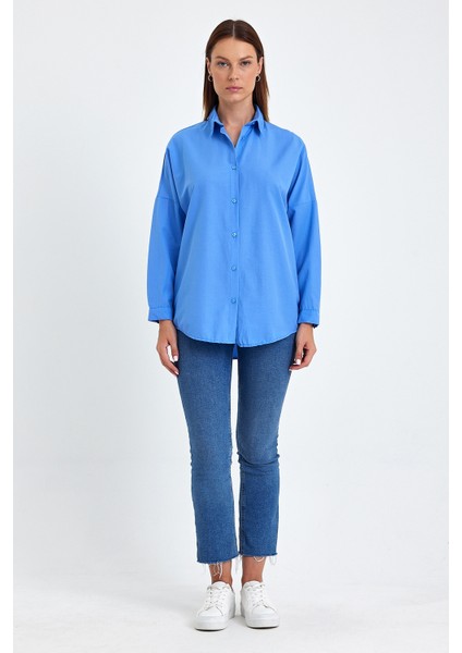 Oversize Uzun Basic Gömlek DS22YB113900 fiyatları