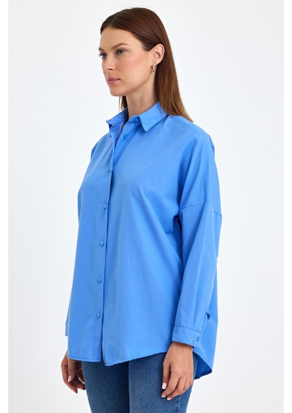 Oversize Uzun Basic Gömlek DS22YB113900 modelleri