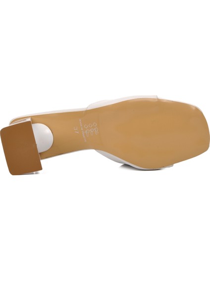 Beyaz Kadın Topuklu Terlik indirimleri